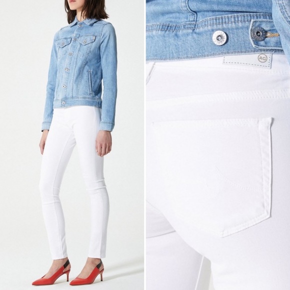 AG Adriano Goldschmied White Prima Cigarette Jeans - Picture 2 of 14